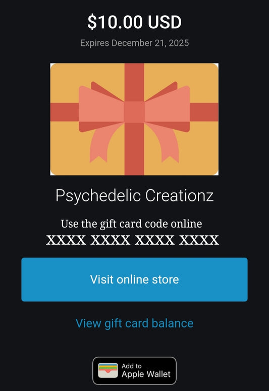 Psychedelic Creationz Gift Cards