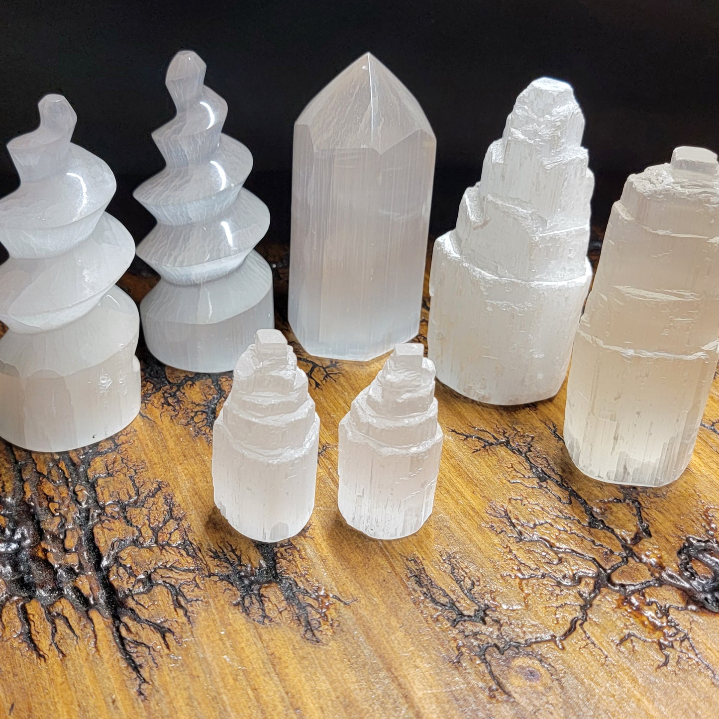 Selenite Points, Skyscrapers & Unicorn Horns