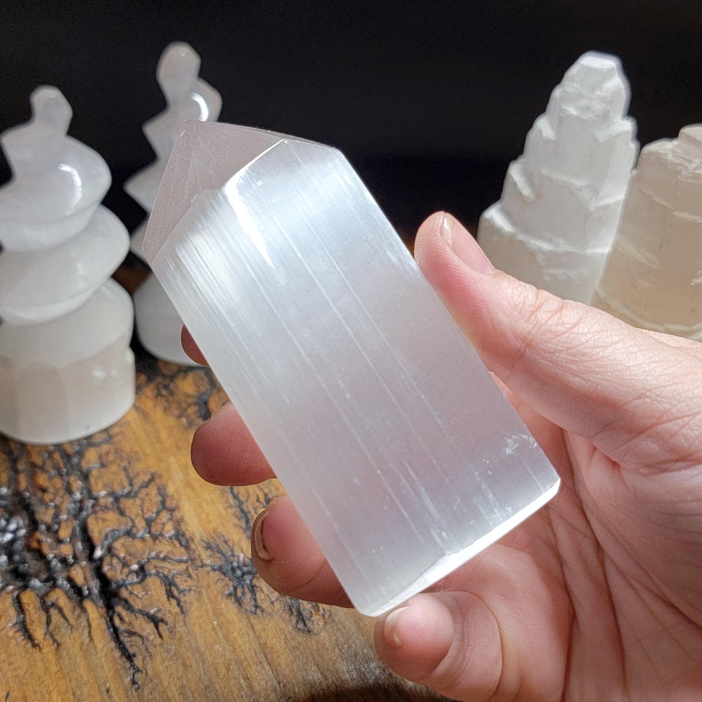 Selenite Points, Skyscrapers & Unicorn Horns