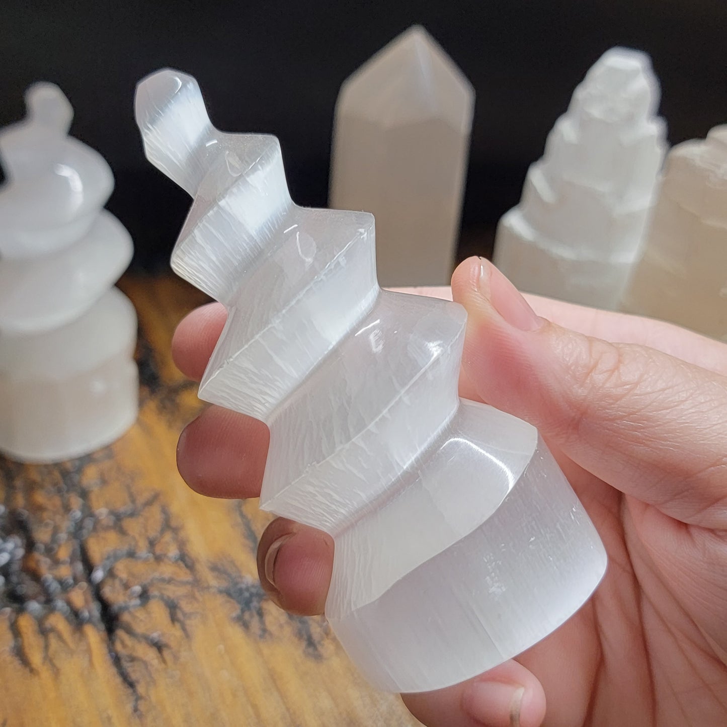 Selenite Points, Skyscrapers & Unicorn Horns