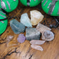 Pop Top Raw Crystals Green & Silver Cauldrons