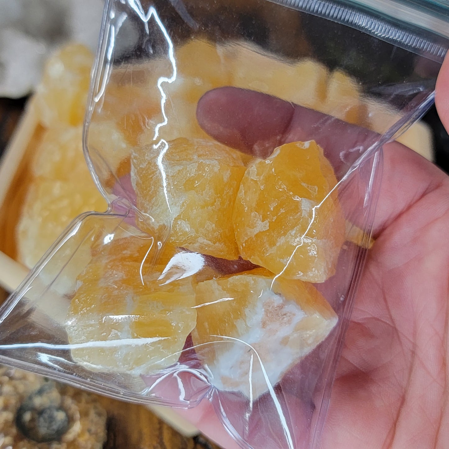 Raw Orange Calcite