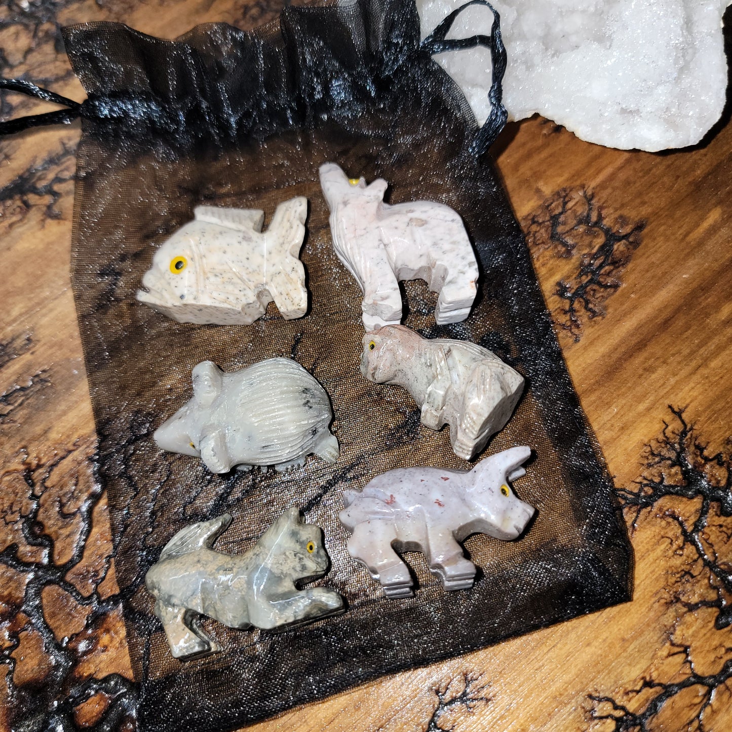 Variety Pack Soapstone Animal Carvings