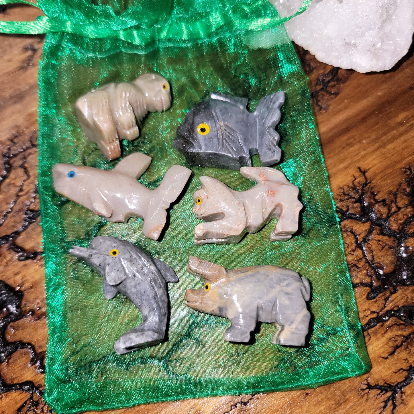 Variety Pack Soapstone Animal Carvings