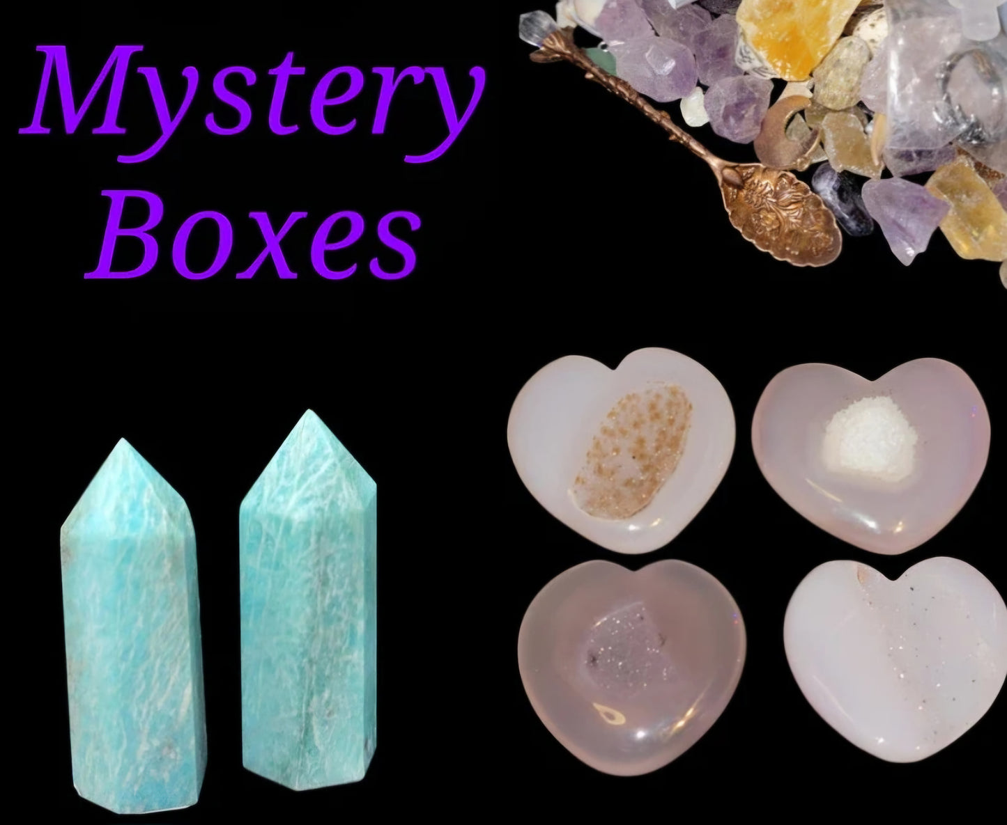 $77.7 Intuitively Chosen Crystal Mystery Boxes 33% Off