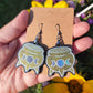 Triple Moon Cauldron Resin Earrings