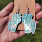 Graceful Tarot Hands Resin Earrings