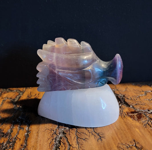 Fluorite Dragon Head