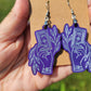 Graceful Tarot Hands Resin Earrings