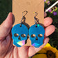 Holographic Skull Resin Earrings