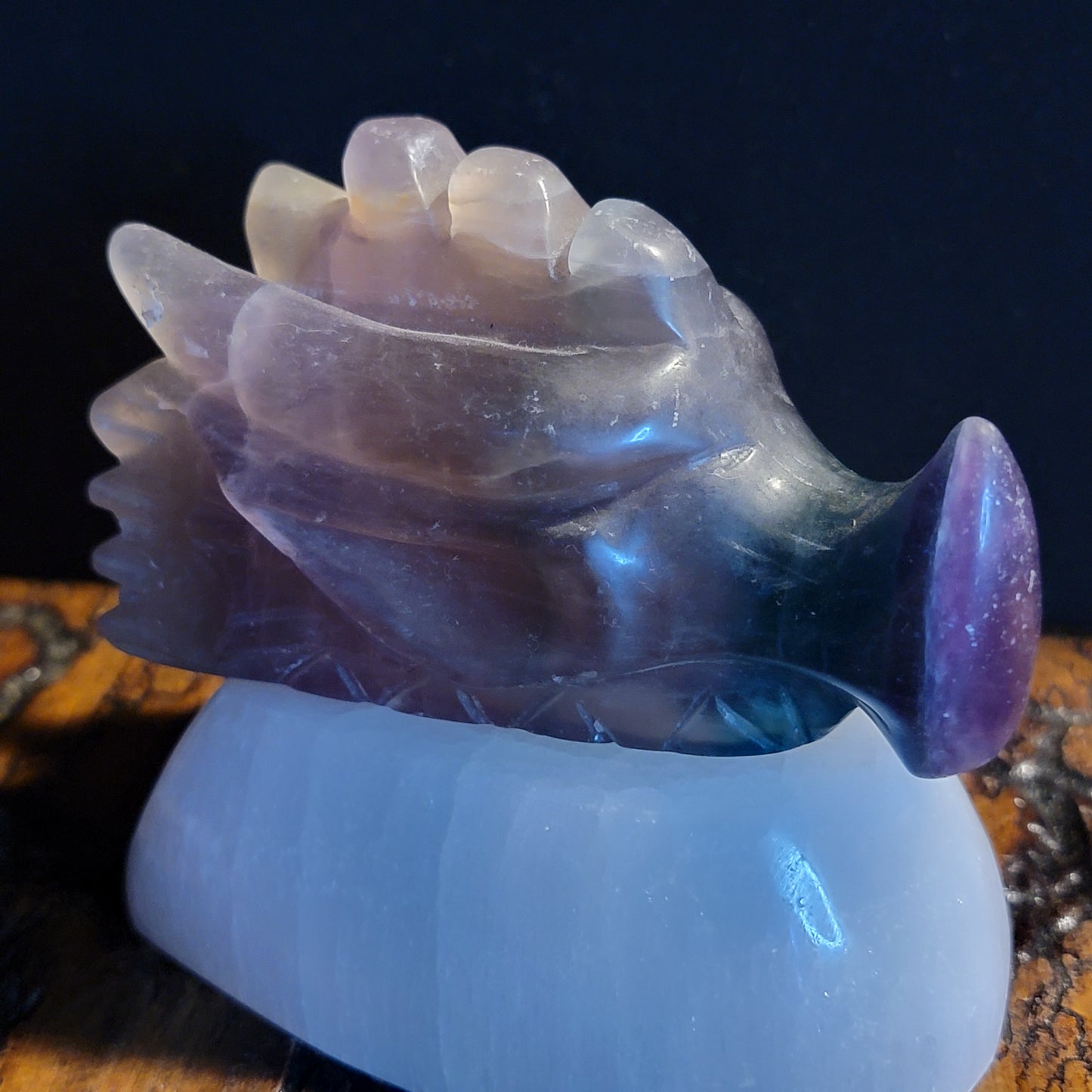 Fluorite Dragon Head