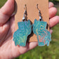 Graceful Tarot Hands Resin Earrings