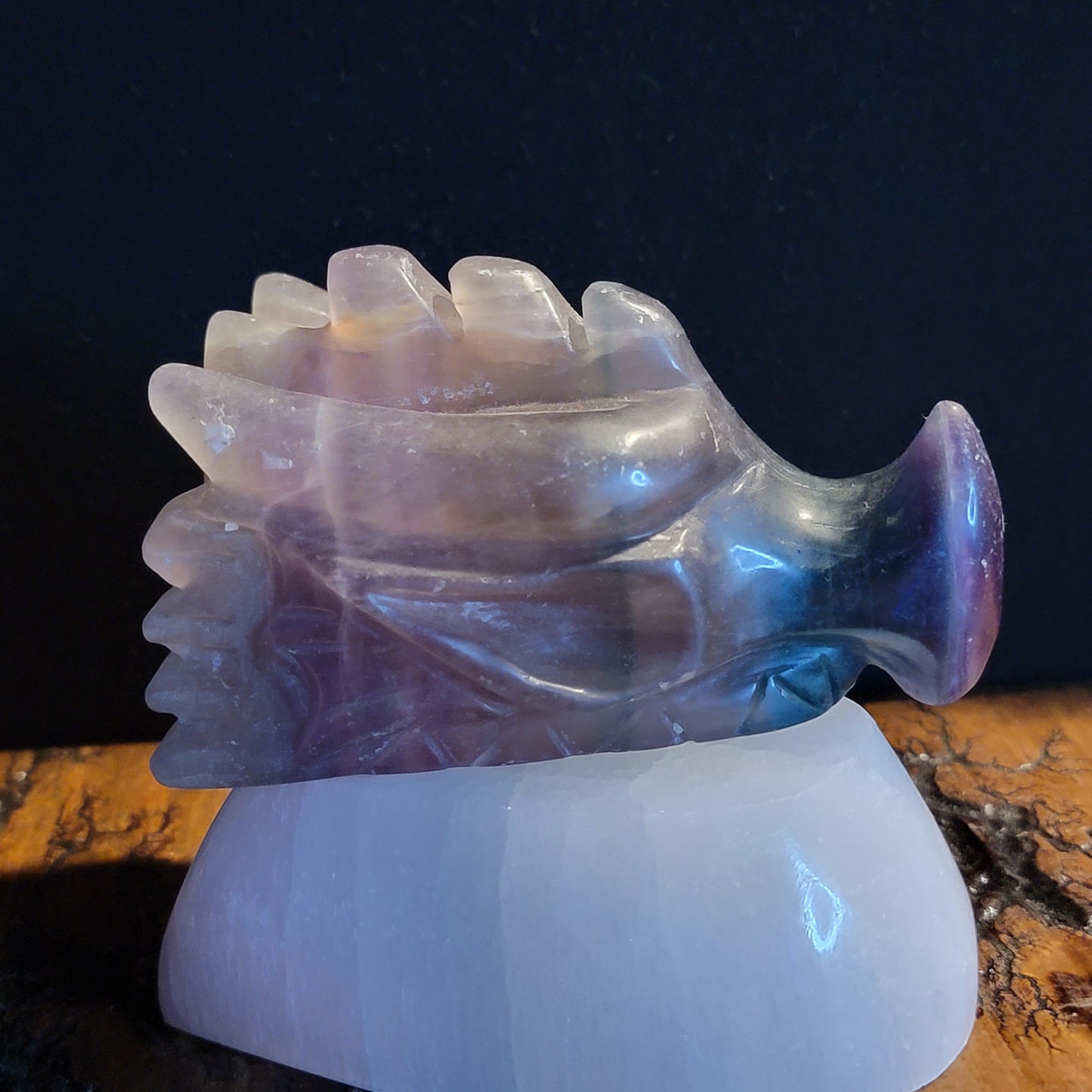 Fluorite Dragon Head