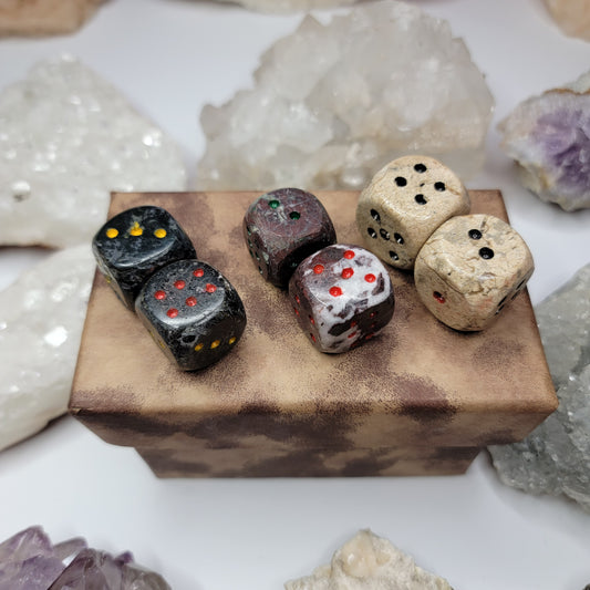 Hand Carved Crystal Dice